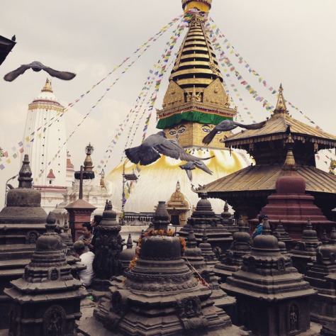 Monkey temple in Kathmandu, Nepal