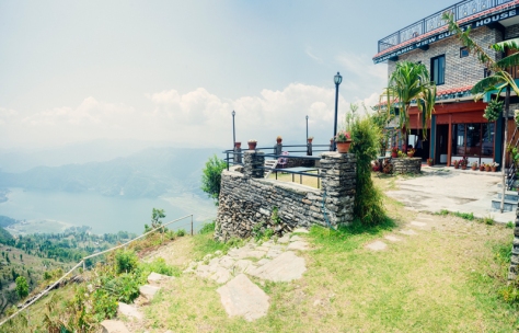Panoramic View Guesthouse in Sarangkot, travel to Pokhara, Nepal