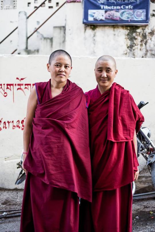 Women Tibetan monks, McLeod Ganj, Dharamsala, India