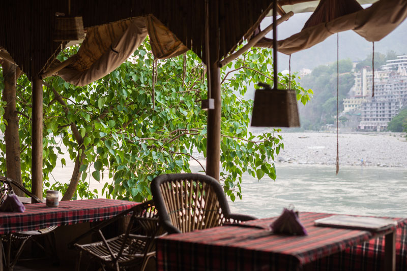 Ganga view in "Chill out cafe", Rishikesh, India
