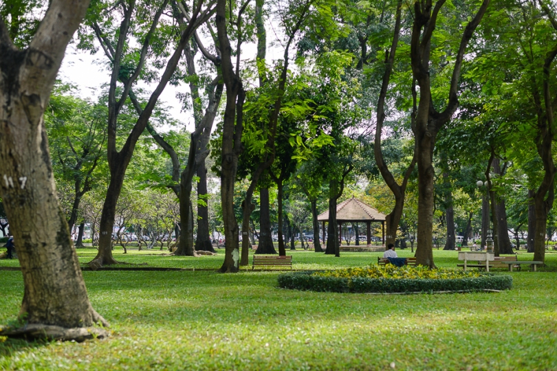 Le Van Tam park in Saigon, Vietnam